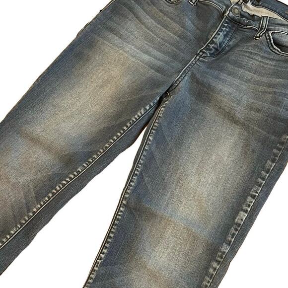 Judy Blue Skinny Fit Raw Ankle Hem Jeans Style JB8272MD Sz 13/31 RN 116380 - Picture 6 of 10